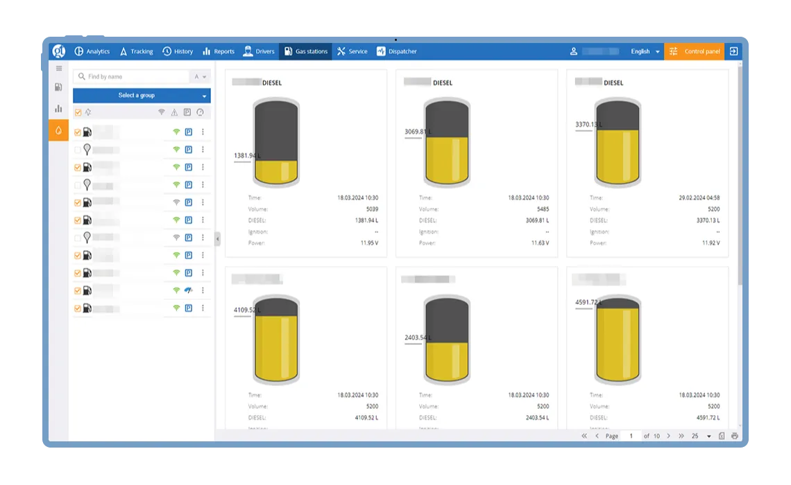 Viotys Gas Station Tank Gauging